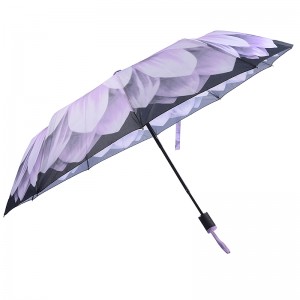 Produs promoțional de cea mai bună calitate auto deschis 3 umbrele pliante umbrelă UV