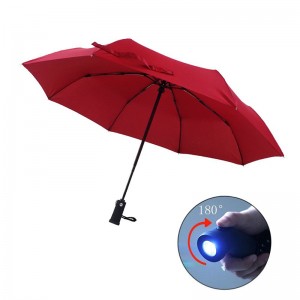 Mânerul torțelor Umbrella de 3 ori cu deschidere automată și funcție de închidere automată