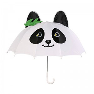 17 inch sigur pongee tesatura auto deschise mici copii favorabila panda cadou umbrela usor de transportat