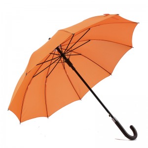 23 inch inch marketing umbrelă dreaptă personalizată de culoare simplă cu mâner curbat din plastic